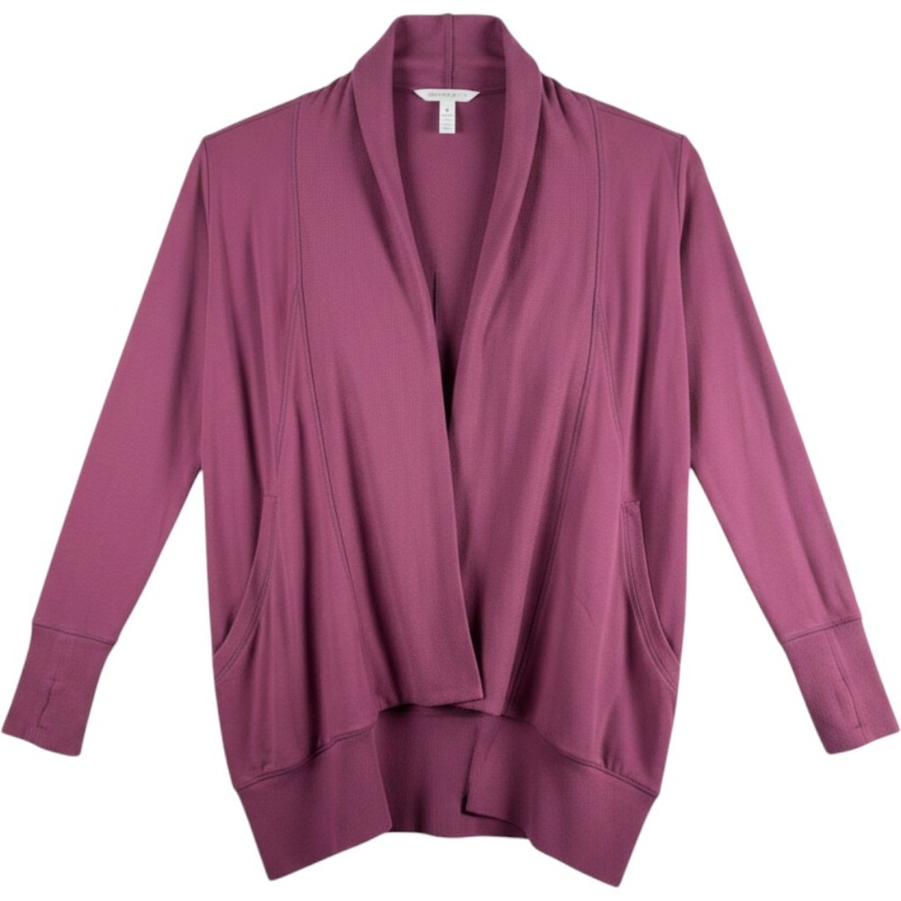 Quince French Terry Modal Cardigan Women Size M Rose Pink
